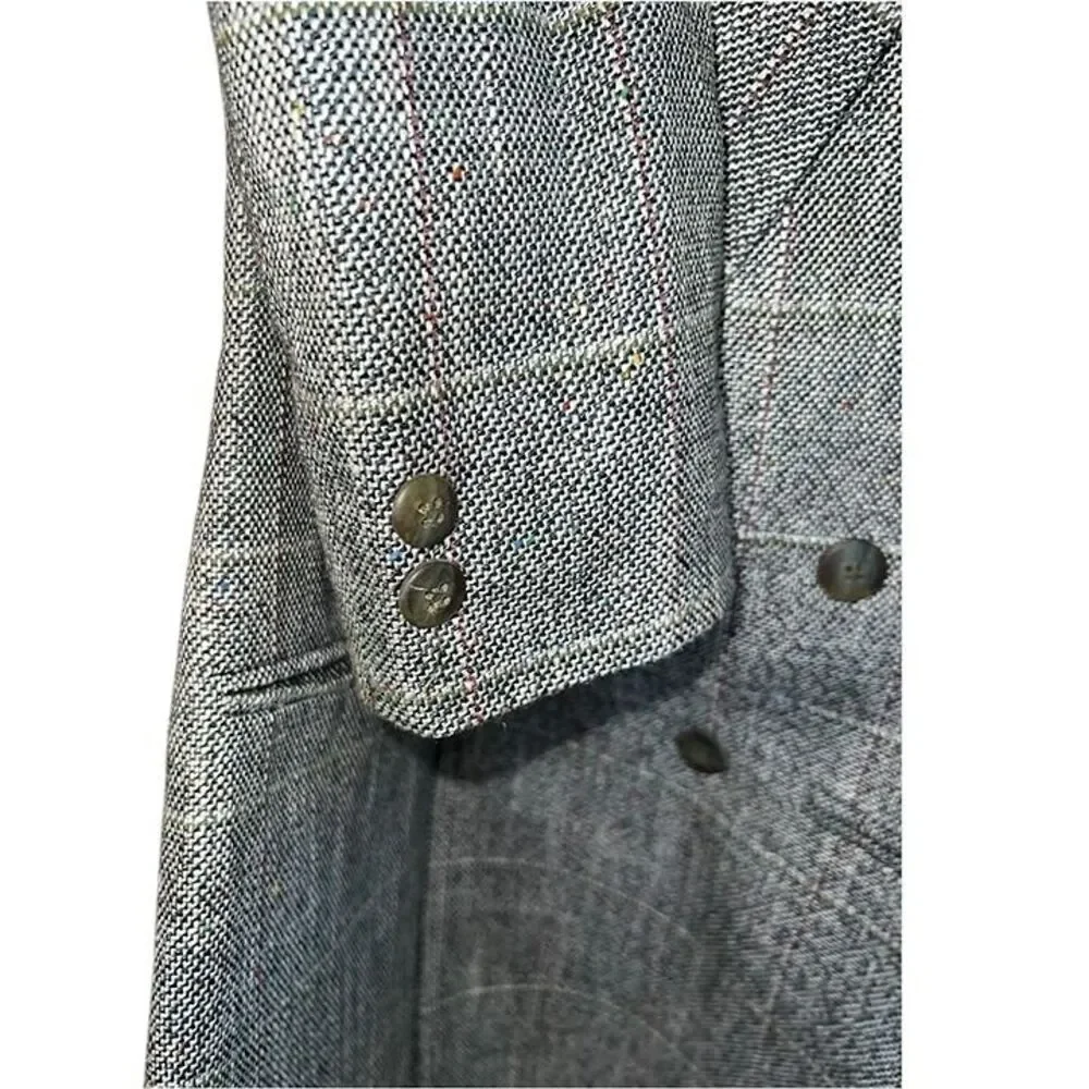 Vintage 80s/90s Christian Dior Juene Homme Sportif Tweed Blazer Size 40R